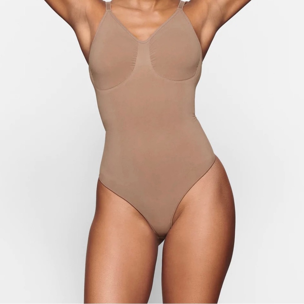 SKIMS sculpting thong bodysuit